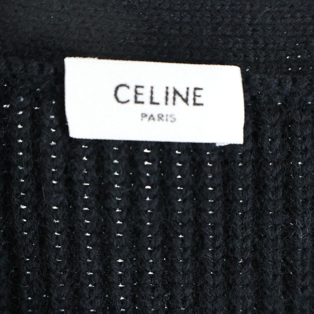 CELINE(セリーヌ) COLLEGE CARDIGAN 2AD0P830I.38EC カレッジロゴニットカーディガン ブラック