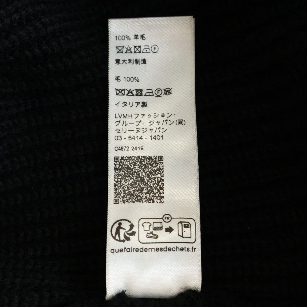 CELINE(セリーヌ) COLLEGE CARDIGAN 2AD0P830I.38EC カレッジロゴニットカーディガン ブラック