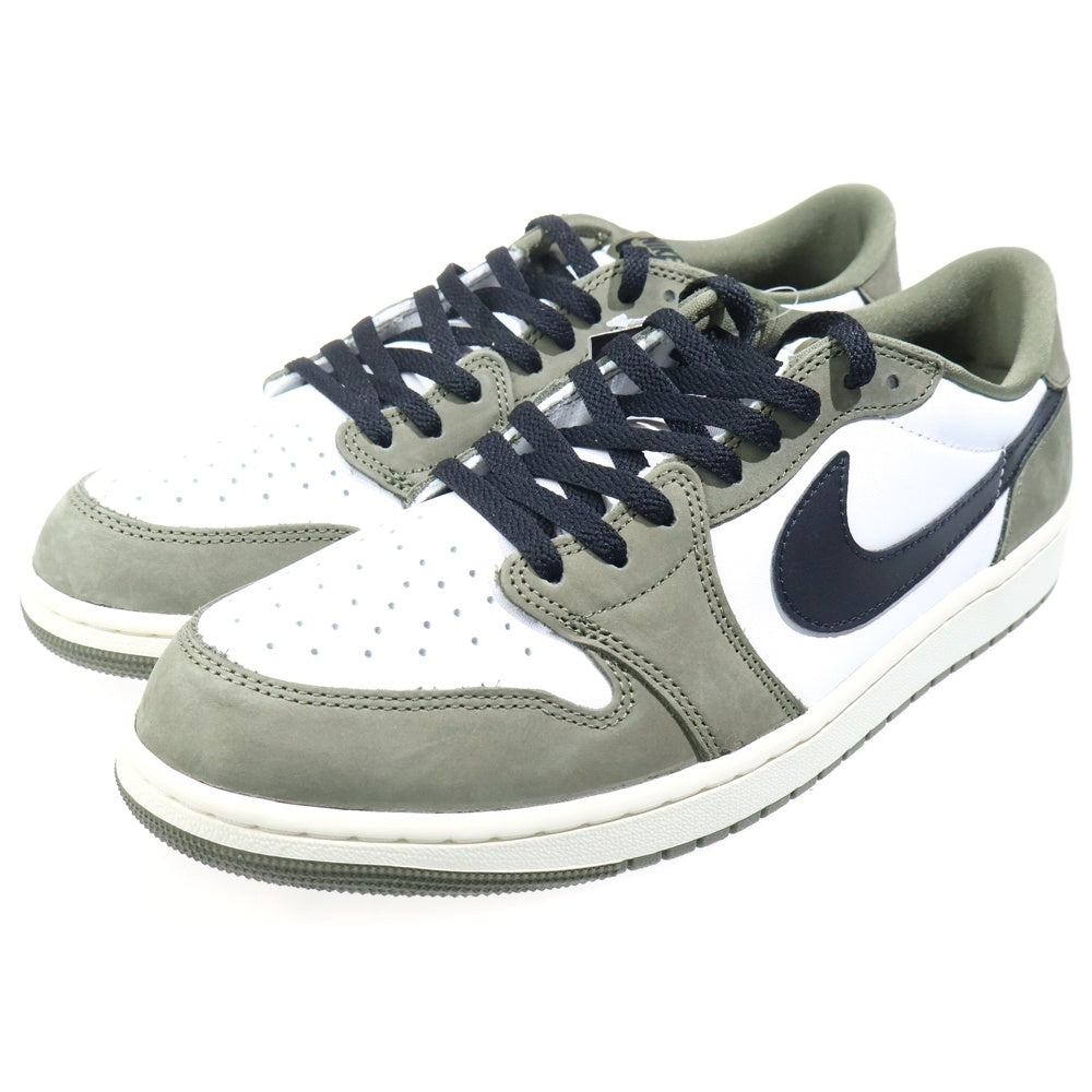 NIKE(ナイキ) AIR JORDAN 1 LOW OG HQ6998-200 エアジョーダン1 ミディアムオリーブ アンド サミットホワイト ローカットスニーカー US12/30.0cm オリーブ