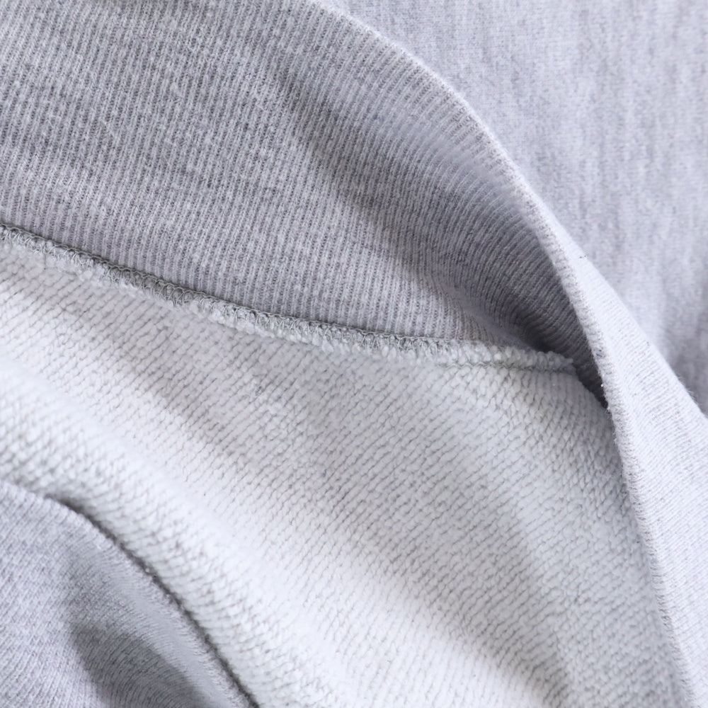 READY MADE(レディメイド) M-NECK SWT SMILE RE-CO-GY-00-00-246 モックネック スマイル刺繍クルーネックスウェットトレーナー グレー