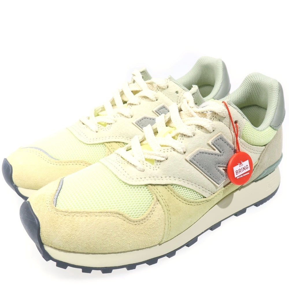 New Balance(ニューバランス) ×AURALEE 475 U475AR スウェード ローカットスニーカー イエロー US8.5/26.5cm