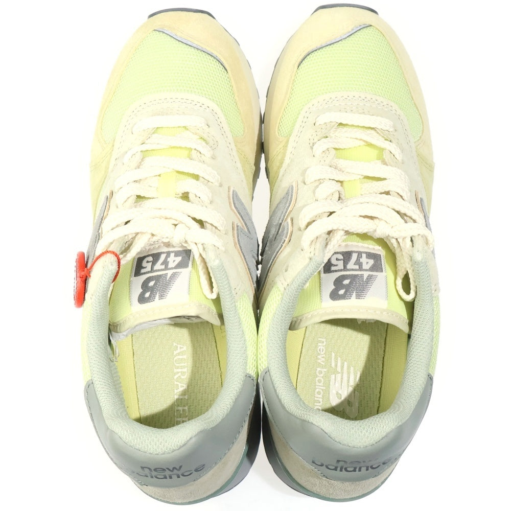 New Balance(ニューバランス) ×AURALEE 475 U475AR スウェード ローカットスニーカー イエロー US8.5/26.5cm