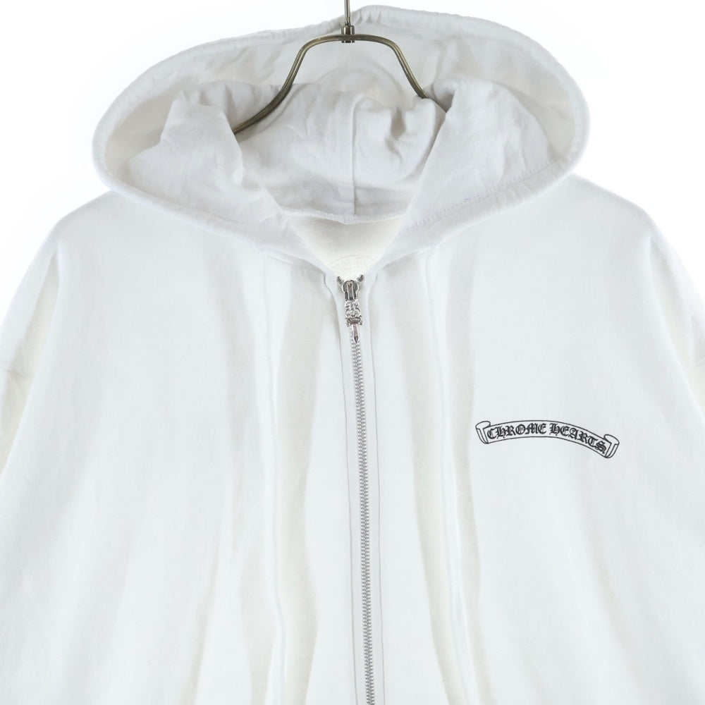 CHROME HEARTS(クロムハーツ) SWTSHRT HD ZIP バックスクロールラベル