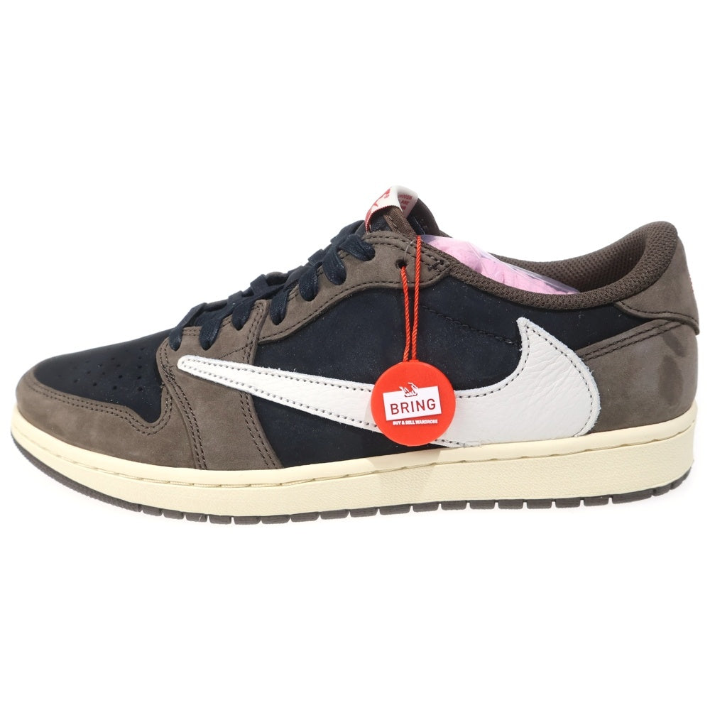 NIKE(ナイキ) ×TRAVIS SCOTT AIR JORDAN 1 LOW OG SP-T CQ4277-001 トラヴィススコット エアジョーダン1 ローカットスニーカー ブラウン US10/28.0cm