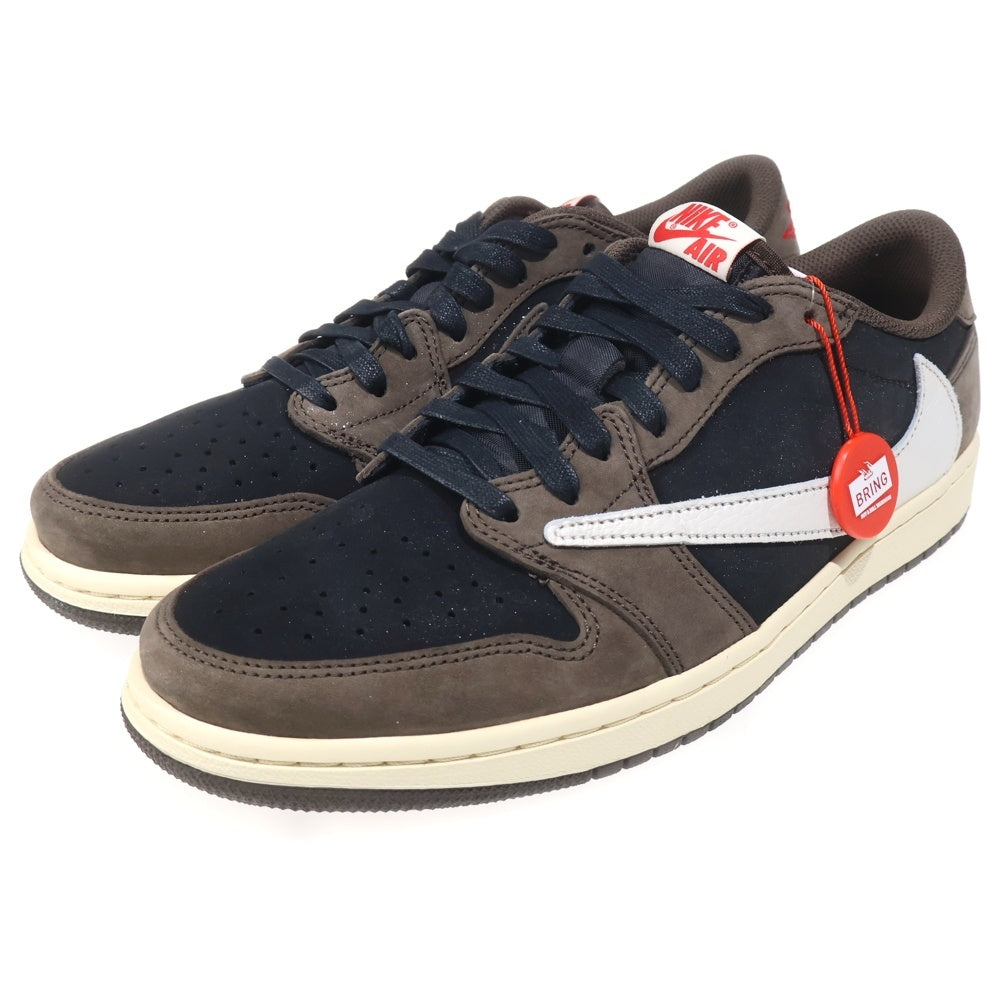 NIKE(ナイキ) ×TRAVIS SCOTT AIR JORDAN 1 LOW OG SP-T CQ4277-001 トラヴィススコット エアジョーダン1 ローカットスニーカー ブラウン US10/28.0cm