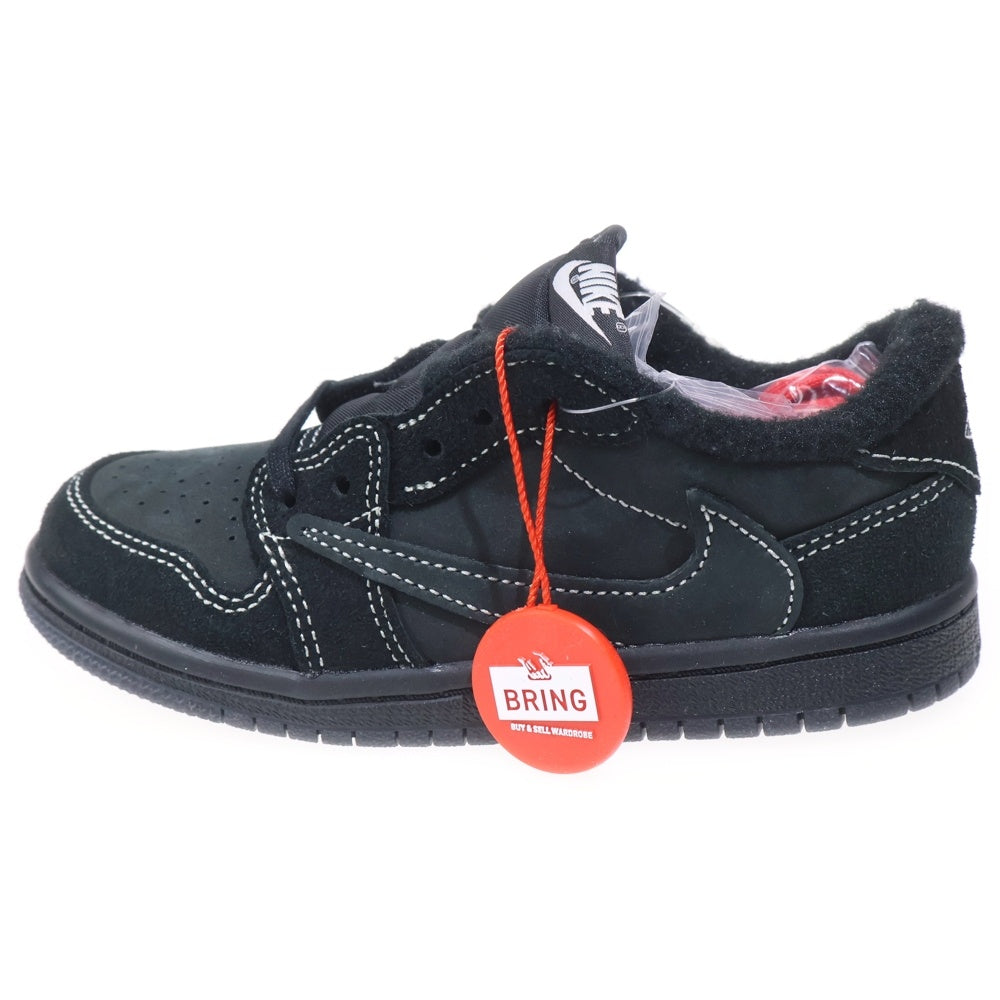 NIKE(ナイキ) ×TRAVIS SCOTT TD AIR JORDAN 1 LOW BLACK PHANTOM DO5441-001 ブラックファントム ローカットスニーカー ブラック 10cm