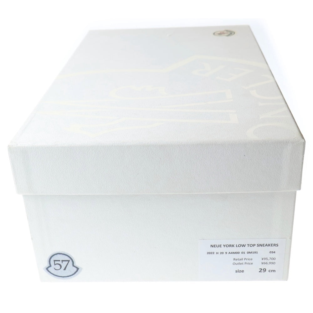 MONCLER(モンクレール) NEUE YORK 4M00010 M1917 レザー ローカットスニーカー ホワイト 29.0cm