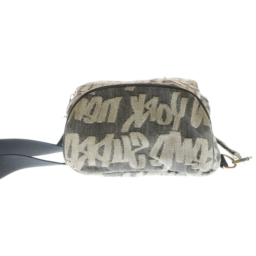 SUPREME(シュプリーム) 22SS Fat Tip Jacquard Denim Sling Bag ジャガードデニムスリングショルダーバッグ ブラック