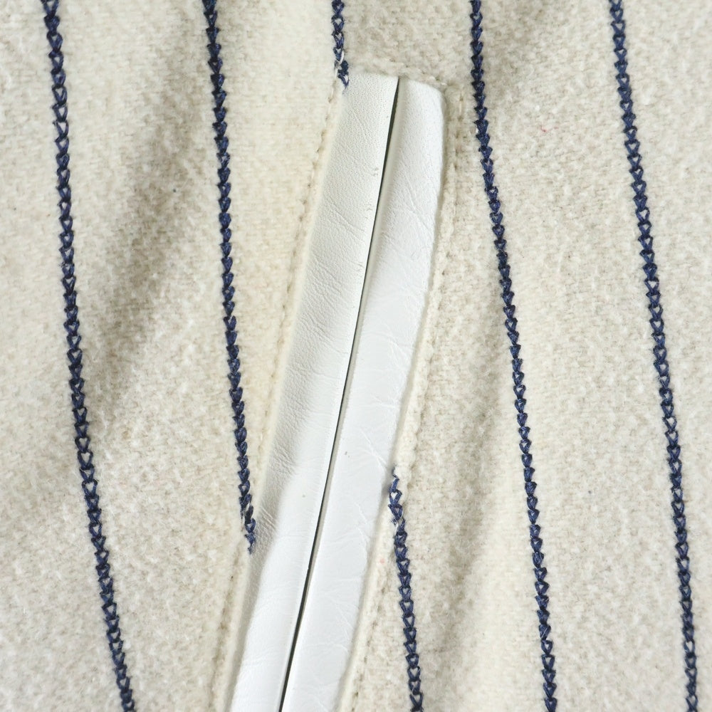 KITH(キス) ×MLB for New York Yankees Wool Bomber Jacket MLB ニューヨークヤンキース ウールボンバージャケット スタジアムジャケット クリーム