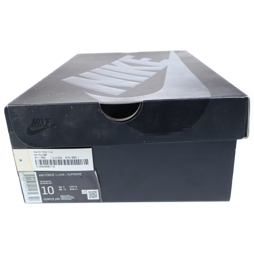 NIKE(ナイキ) ×SUPREME AIR FORCE1 CU9225-100 シュプリーム エアフォース1 ローカットスニーカー ホワイト US10/28cm