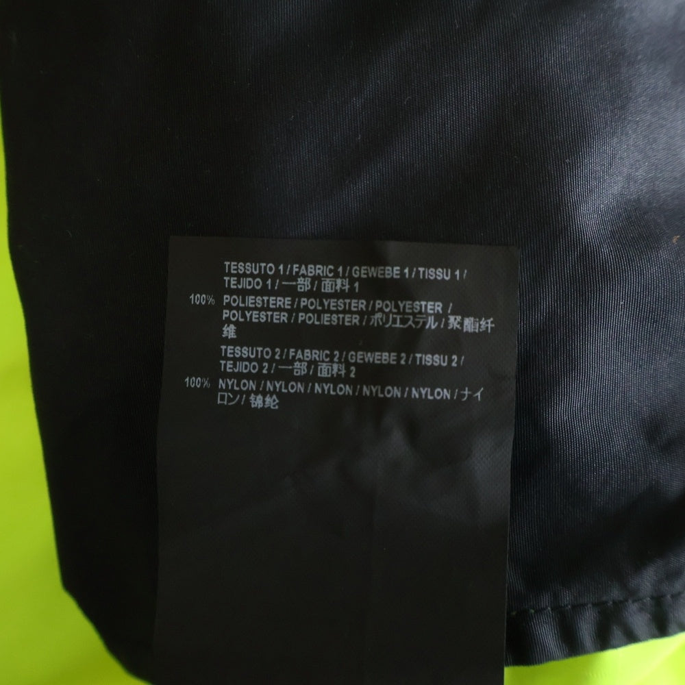 BALENCIAGA(バレンシアガ) 18AW Poplin Shirt 508903 TXD12 ロゴプリントポプリンナイロントラックジャケット イエロー/ブラック
