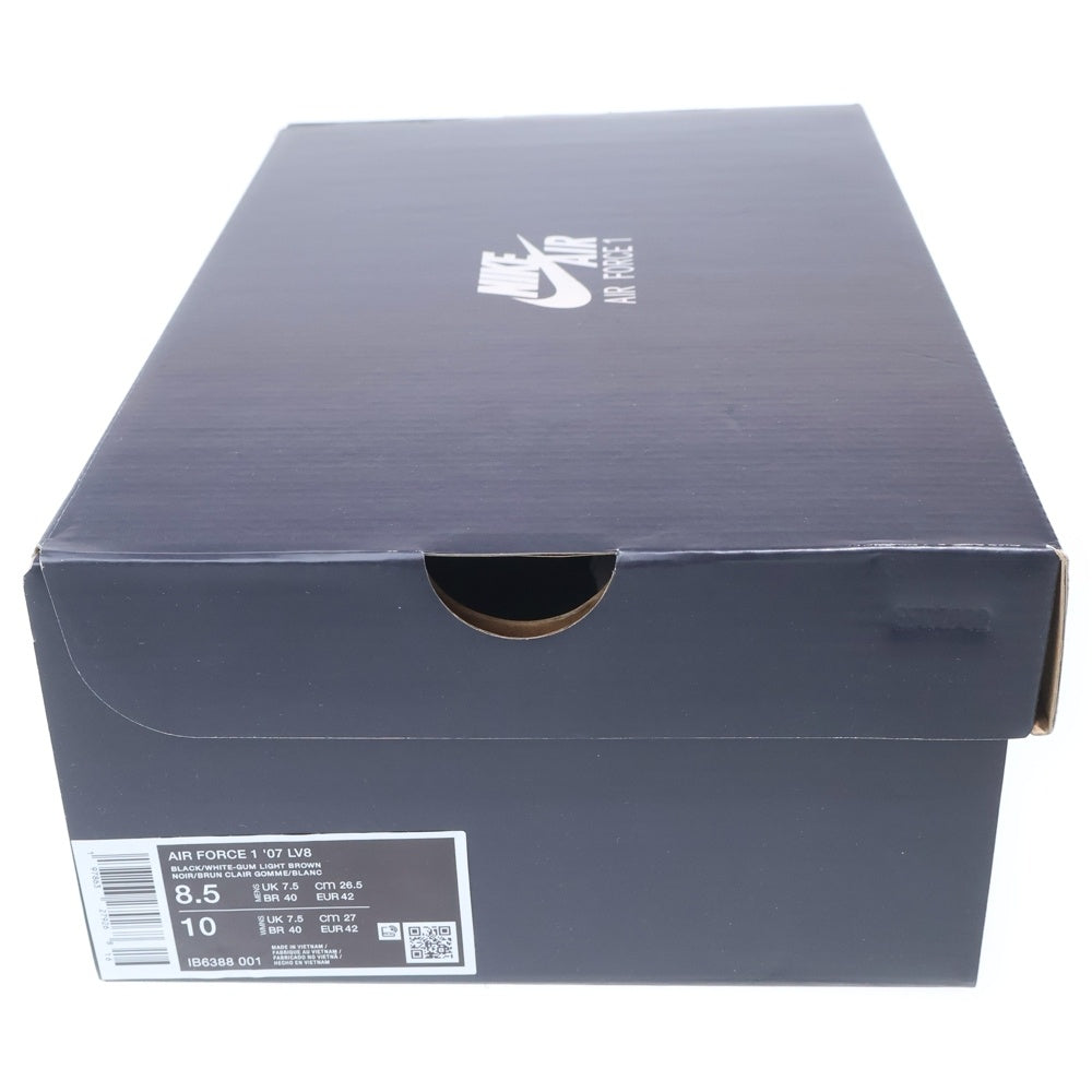 NIKE(ナイキ) AIR FORCE 1 LOW 07 IB6388-001 エアフォース1 ガムライトブラウン ローカットスニーカー US8.5/26.5cm ブラック
