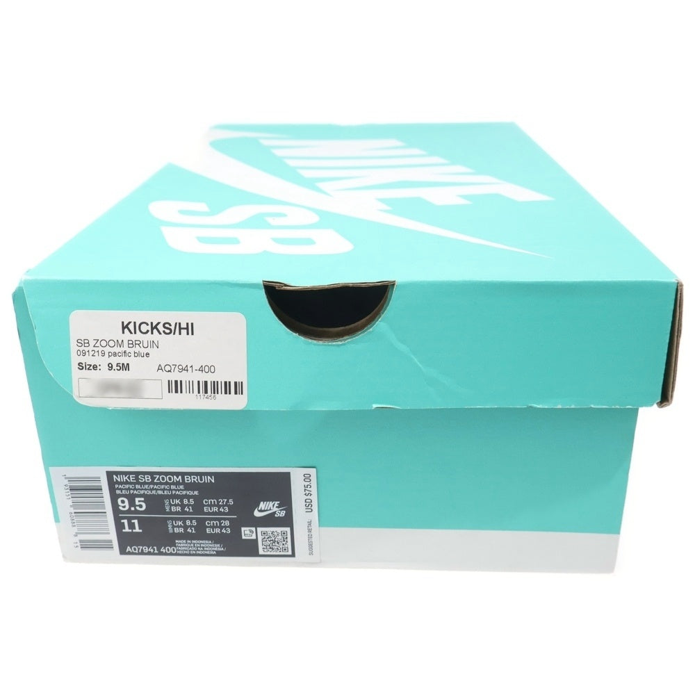 NIKE SB(ナイキエスビー) ZOOM BRUIN PACIFIC BLUE AQ7941-400 ブルイン パシフィック ローカットスニーカー US9.5/27.5cm ブルー