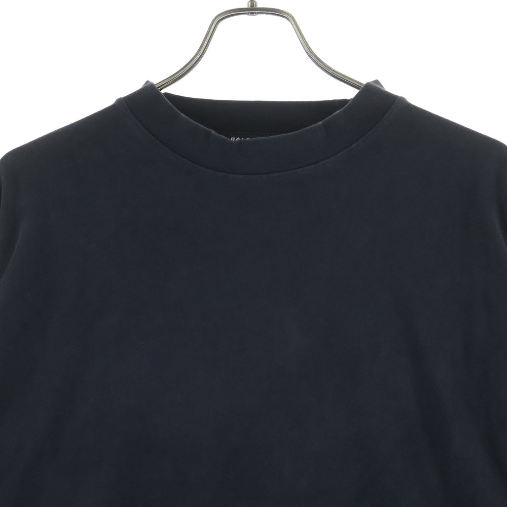 BALENCIAGA(バレンシアガ) 21SS Back Label Oversized Long Sleeve Tee 693949 TMVC1 バックラベル オーバーサイズ長袖Tシャツ ブラック