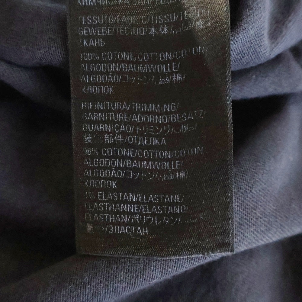 BALENCIAGA(バレンシアガ) 21SS Back Label Oversized Long Sleeve Tee 693949 TMVC1 バックラベル オーバーサイズ長袖Tシャツ ブラック