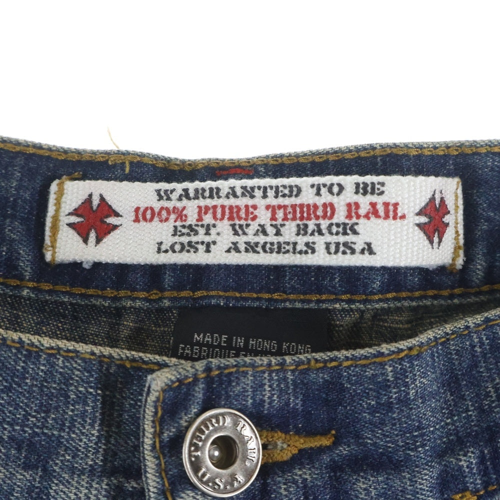 Third Rail(サードレイル) Iron Cross Design Baggy Pants アイロンクロス バギーデニムパンツ インディゴ
