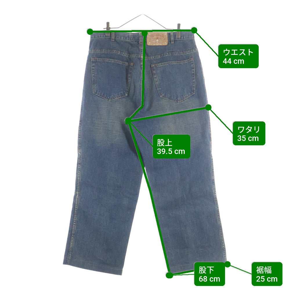 Third Rail(サードレイル) Iron Cross Design Baggy Pants アイロンクロス バギーデニムパンツ インディゴ