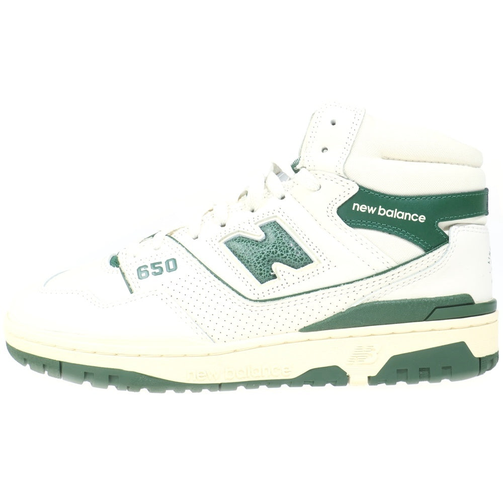 New Balance(ニューバランス) ×Aime Leon Dore 650R BB650RL1 エメ・レオン・ドレ 650R ハイカットスニーカー US9.5/27.5cm ホワイト/グリーン