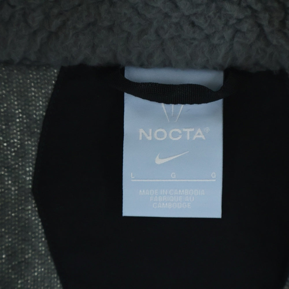 NIKE(ナイキ) ×NOCTA NRG TB DV3635-068 裏起毛 ジップアップ フリースジャケット グレー