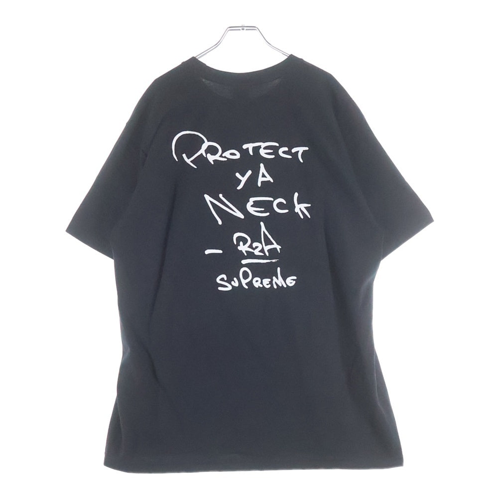 SUPREME(シュプリーム) 25AW Wu-Tang RZA TEE ラザプリント コットン クルーネック半袖Tシャツ ブラック