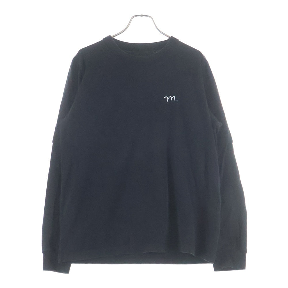 Sacai(サカイ) バックプリント 長袖シャツ コットン 22-0407S ブラック