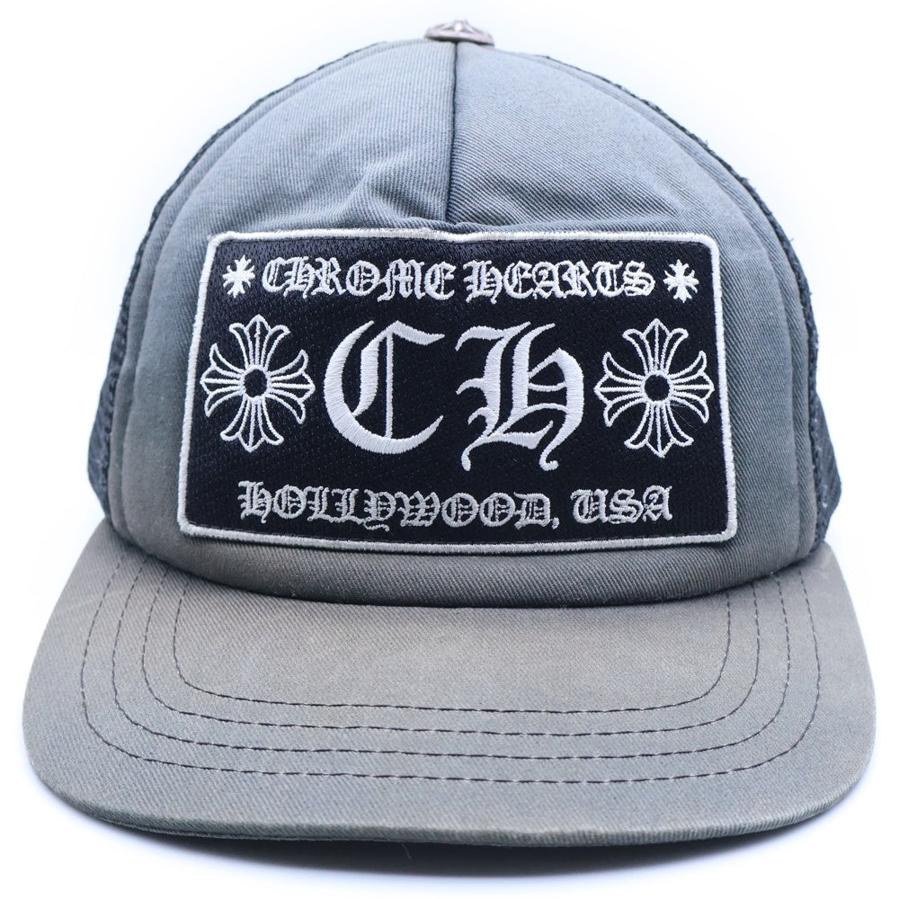 CHROME HEARTS(クロムハーツ) TRUCKER CAP メッシュトラッカーキャップ クロスボール付帽子 ブラック