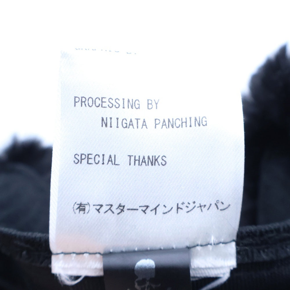 mastermind JAPAN(マスターマインドジャパン) フェイクファー キャップ ブラック MW21S07-CA0002-602