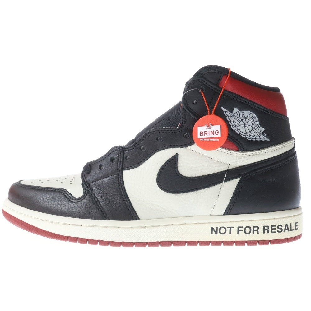 NIKE(ナイキ) AIR JORDAN 1 HIGH RETRO NOT FOR RESALE 861428-106 エアジョーダン1 レトロ ノット フォー リセール ハイカットスニーカー US10/28.0cm ブラック/レッド