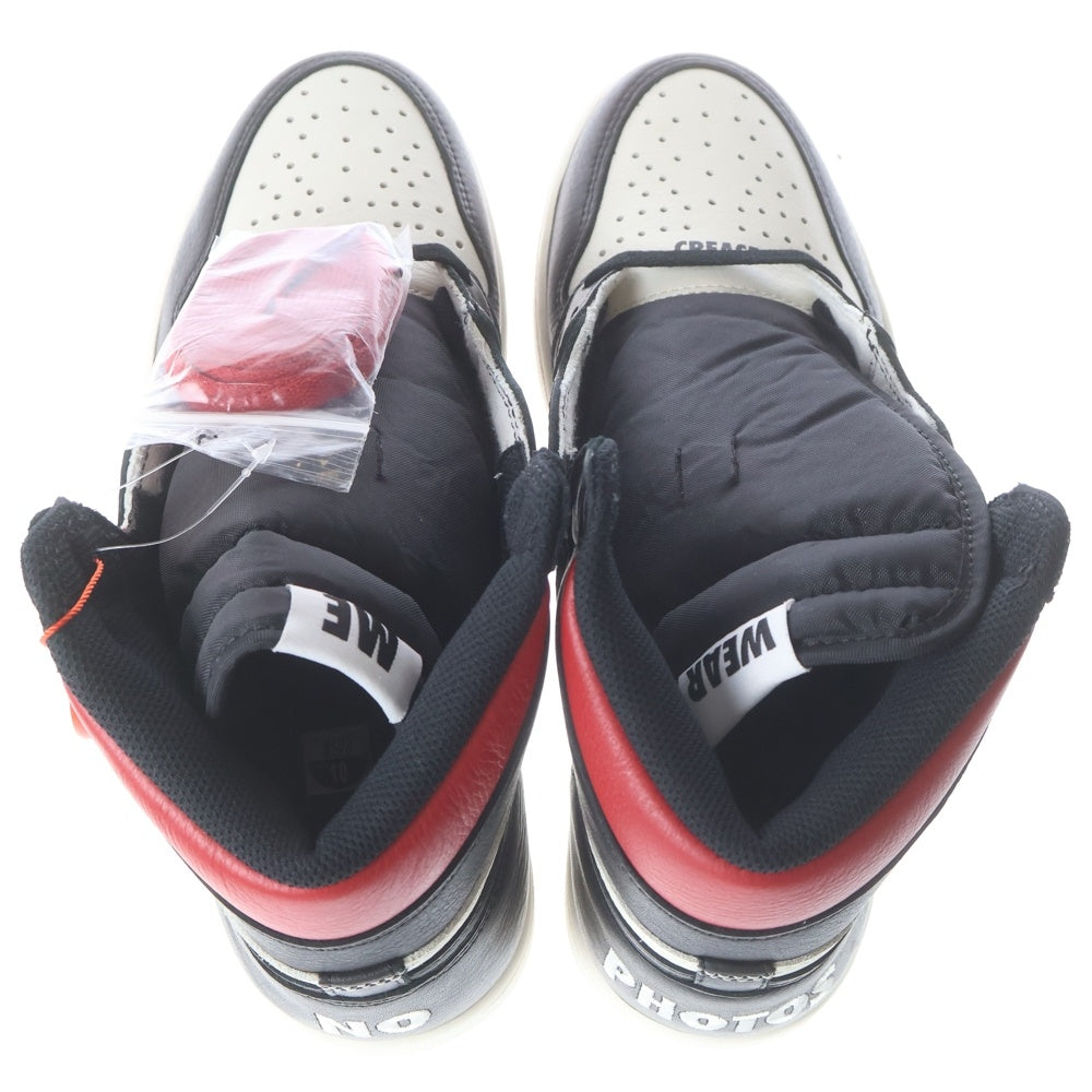 NIKE(ナイキ) AIR JORDAN 1 HIGH RETRO NOT FOR RESALE 861428-106 エアジョーダン1 レトロ ノット フォー リセール ハイカットスニーカー US10/28.0cm ブラック/レッド