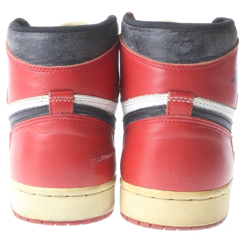 NIKE(ナイキ) 【観賞用 1994年製】 AIR JORDAN 1 CHICAGO 130207-101 エアジョーダン1 シカゴ ハイカットスニーカー レッド/ホワイト/ブラック US10.5/28.5cm