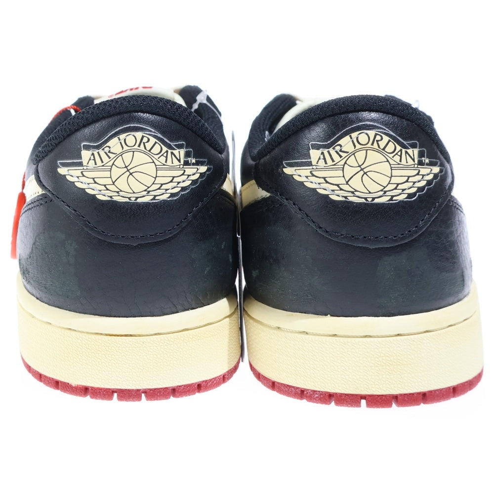 NIKE(ナイキ) ×Nigel Sylvester AIR JORDAN 1 RETRO LOW OG IB8958-001 ナイジェルシルベスター エアジョーダン1 ローカットスニーカー ブラック US10.5/28.5cm