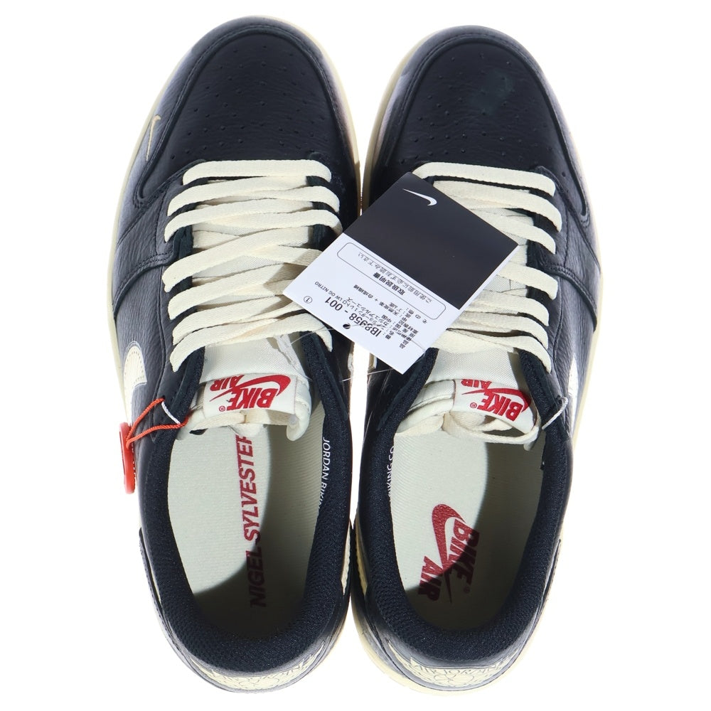 NIKE(ナイキ) ×Nigel Sylvester AIR JORDAN 1 RETRO LOW OG IB8958-001 ナイジェルシルベスター エアジョーダン1 ローカットスニーカー ブラック US10.5/28.5cm