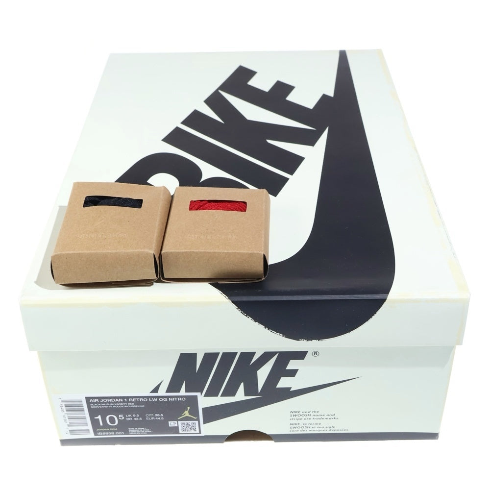 NIKE(ナイキ) ×Nigel Sylvester AIR JORDAN 1 RETRO LOW OG IB8958-001 ナイジェルシルベスター エアジョーダン1 ローカットスニーカー ブラック US10.5/28.5cm