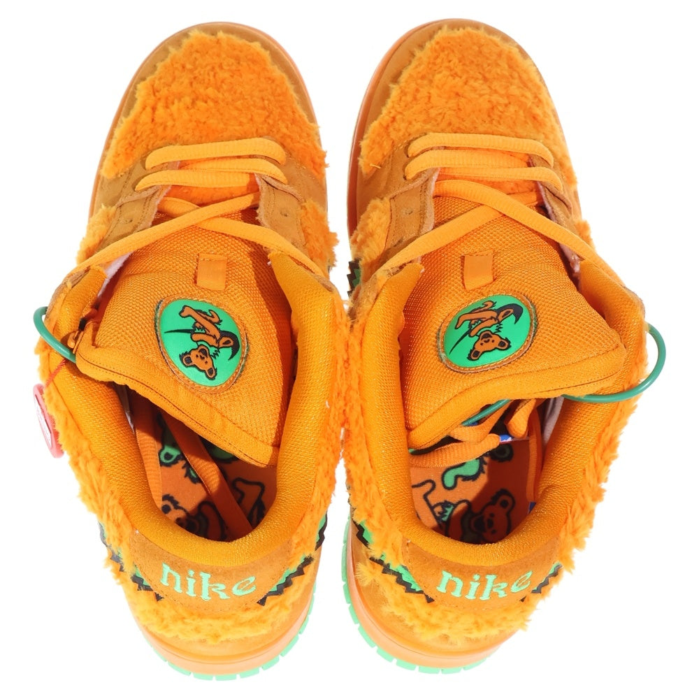 NIKE SB(ナイキエスビー) ×GRATEFUL DEAD DUNK LOW ORANGE BEAR CJ5378-800 グレイトフルデッド ダンク オレンジベア ローカットスニーカー US8/26.0cm オレンジ