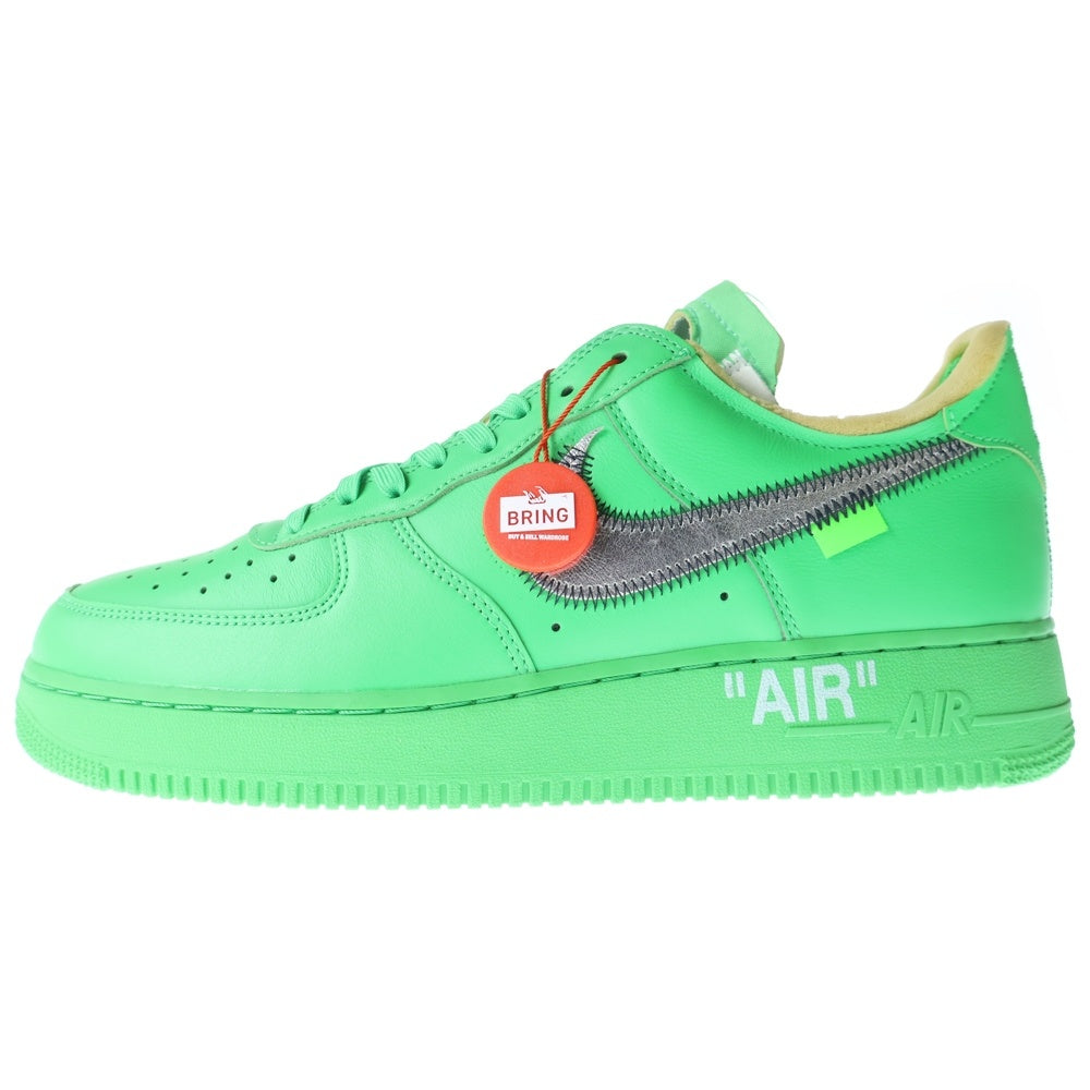 NIKE(ナイキ) ×Off-White AIR FORCE 1 LOW BROOKLYN DX1419-300 オフホワイト エアフォース1 ブルックリン ローカットスニーカー US10.5/28.5cm グリーン
