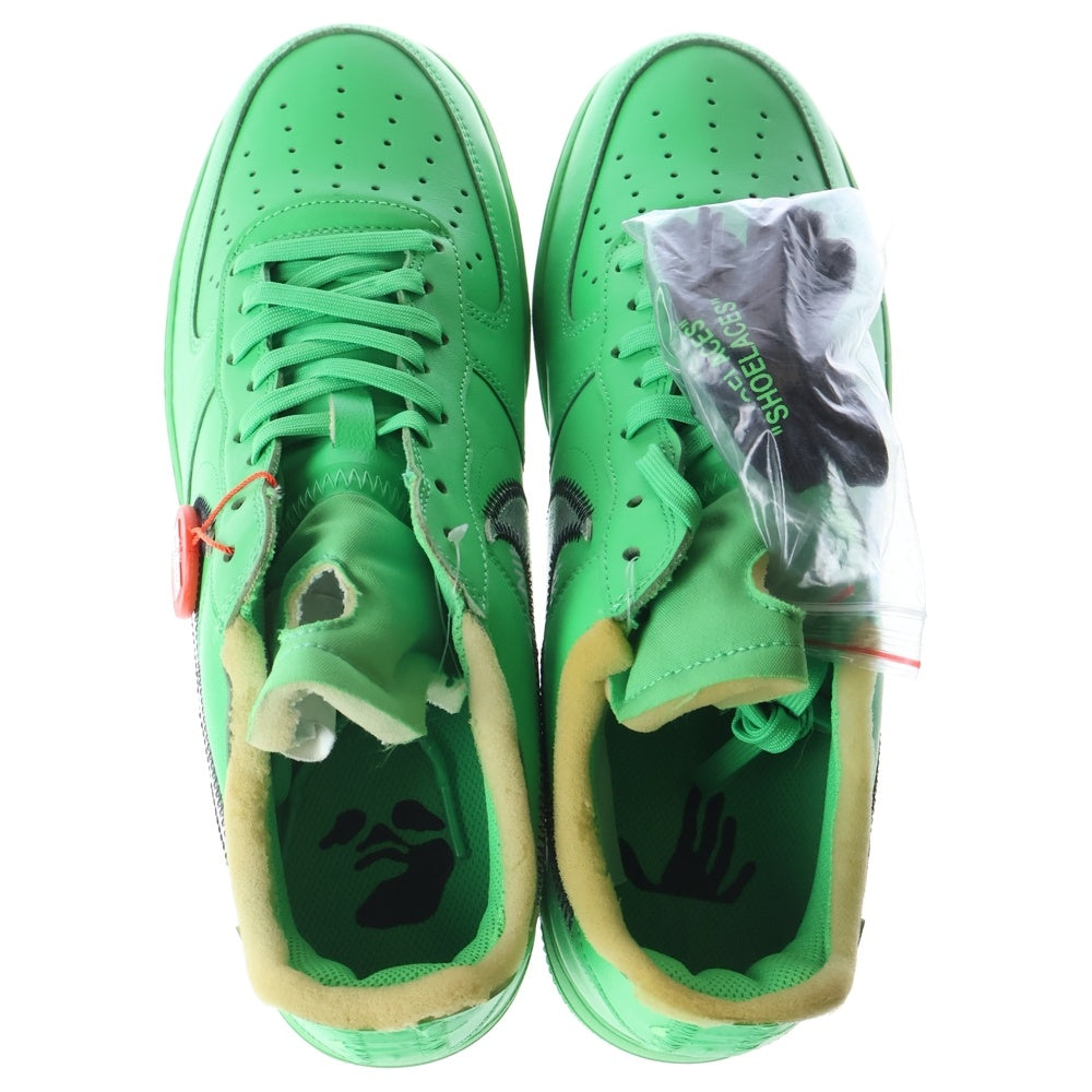 NIKE(ナイキ) ×Off-White AIR FORCE 1 LOW BROOKLYN DX1419-300 オフホワイト エアフォース1 ブルックリン ローカットスニーカー US10.5/28.5cm グリーン