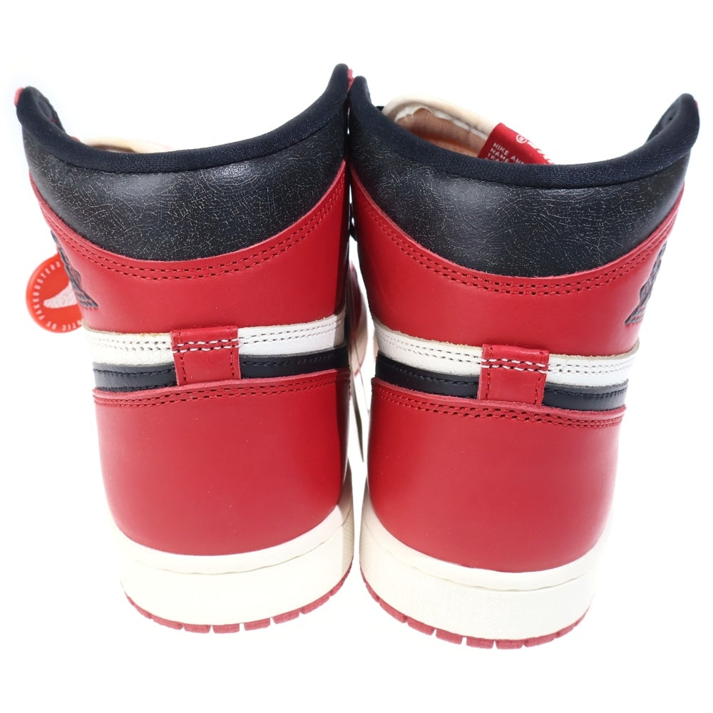 NIKE(ナイキ) AIR JORDAN 1 HIGH OG DZ5485-612 エアジョーダン1 ハイ OG ロスト&ファウンド シカゴ ハイカットスニーカー US9/27.0cm ホワイト/レッド