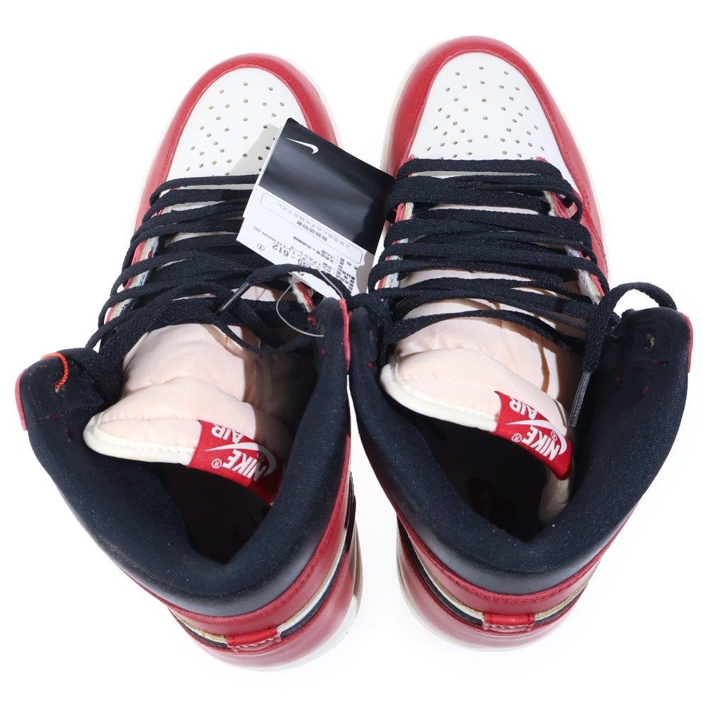 NIKE(ナイキ) AIR JORDAN 1 HIGH OG DZ5485-612 エアジョーダン1 ハイ OG ロスト&ファウンド シカゴ ハイカットスニーカー US9/27.0cm ホワイト/レッド