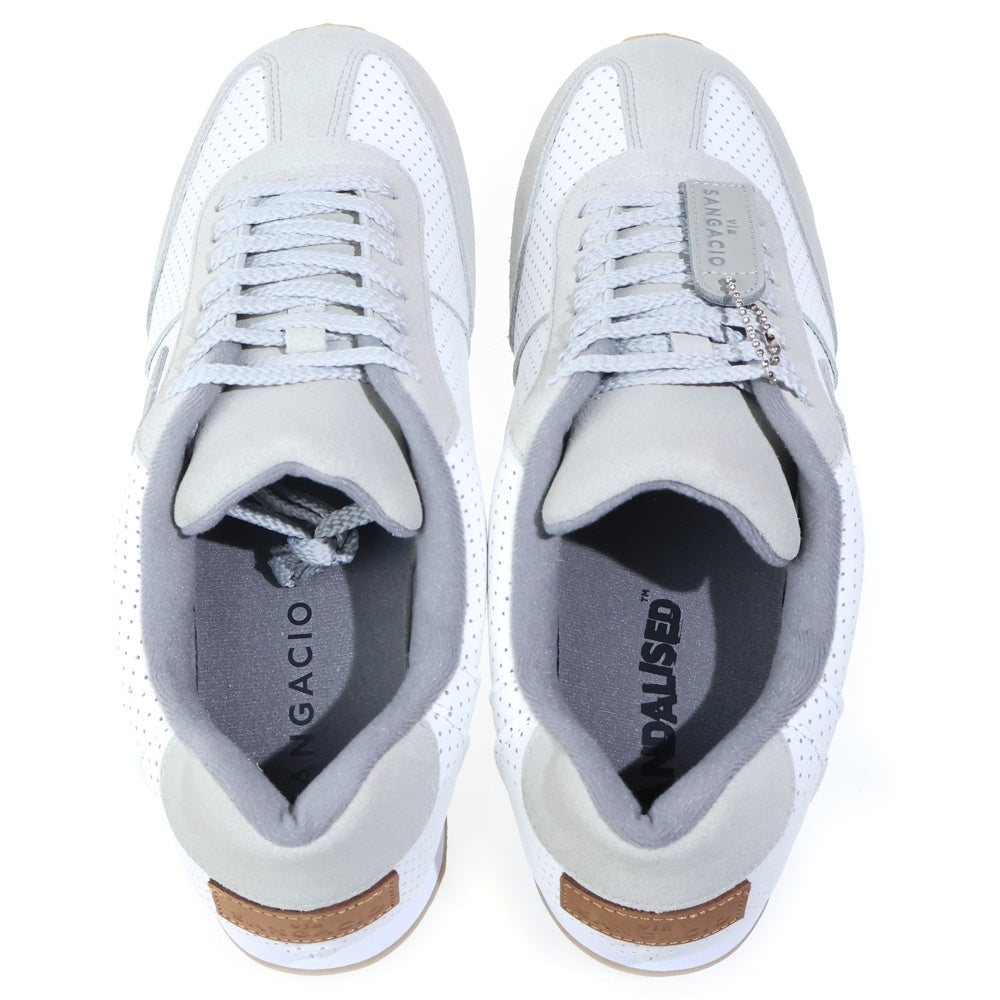 Sangacio(サンガッチョ) ×BRANDALISED ブランダライズド バンクシー ローカットスニーカー US10/28.0cm ホワイト