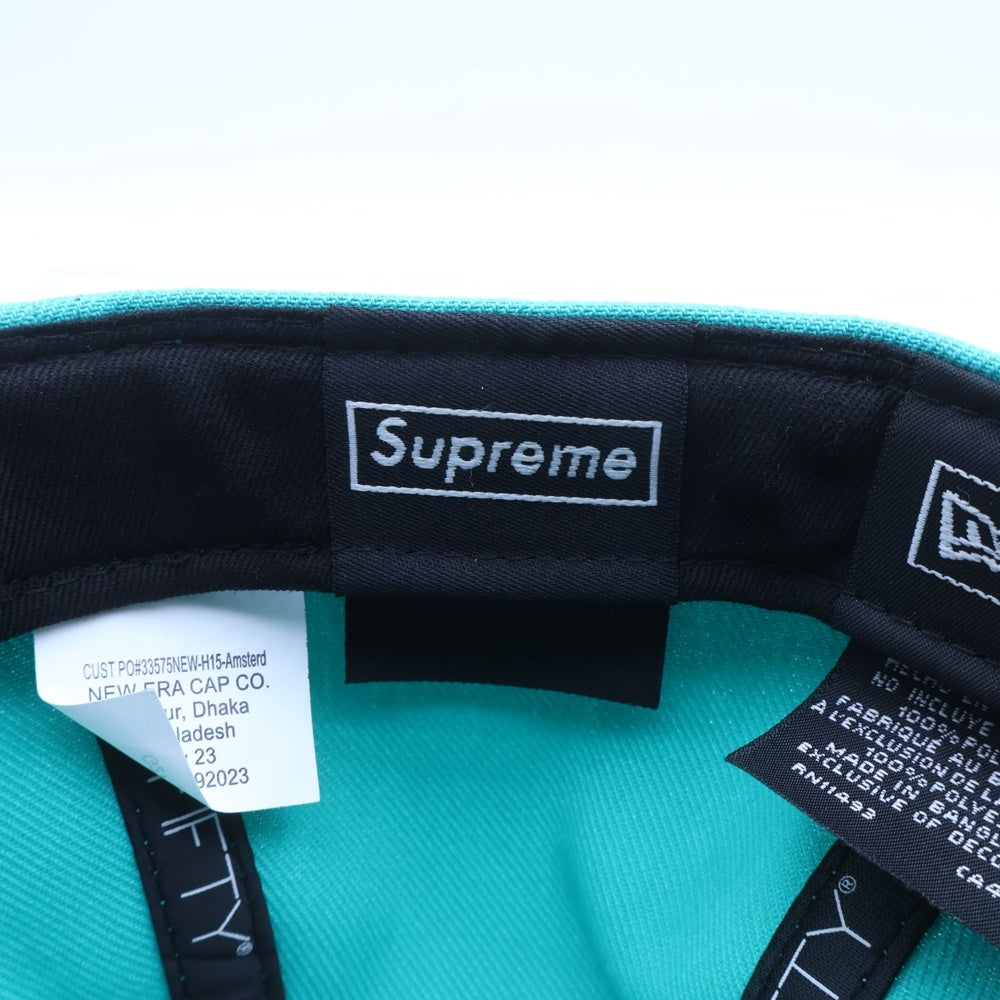SUPREME(シュプリーム) 24SS ×NEW ERA Gold Cross S Logo Sロゴ 6パネル ベースボールキャップ 帽子 ライトブルー
