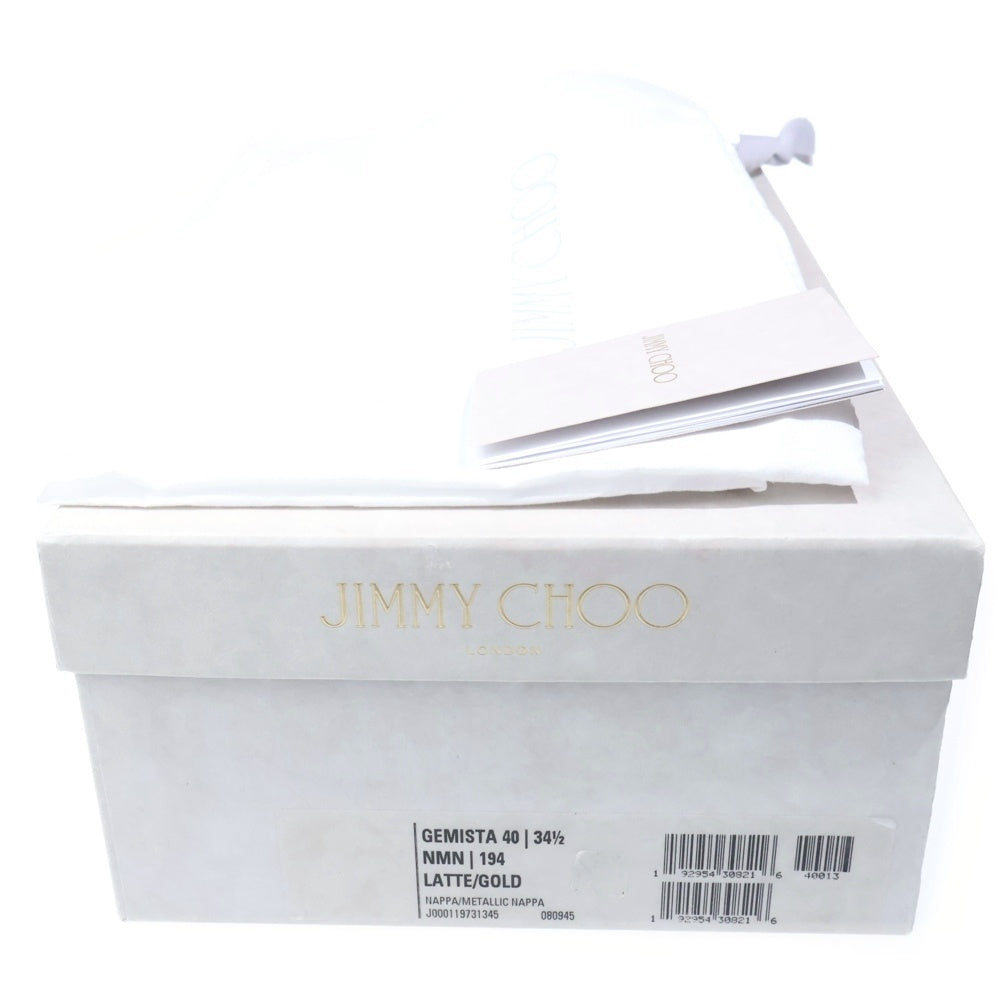 JIMMY CHOO(ジミーチュウ) LEWIS ポインテッド トゥヒールサンダル クリーム レディース
