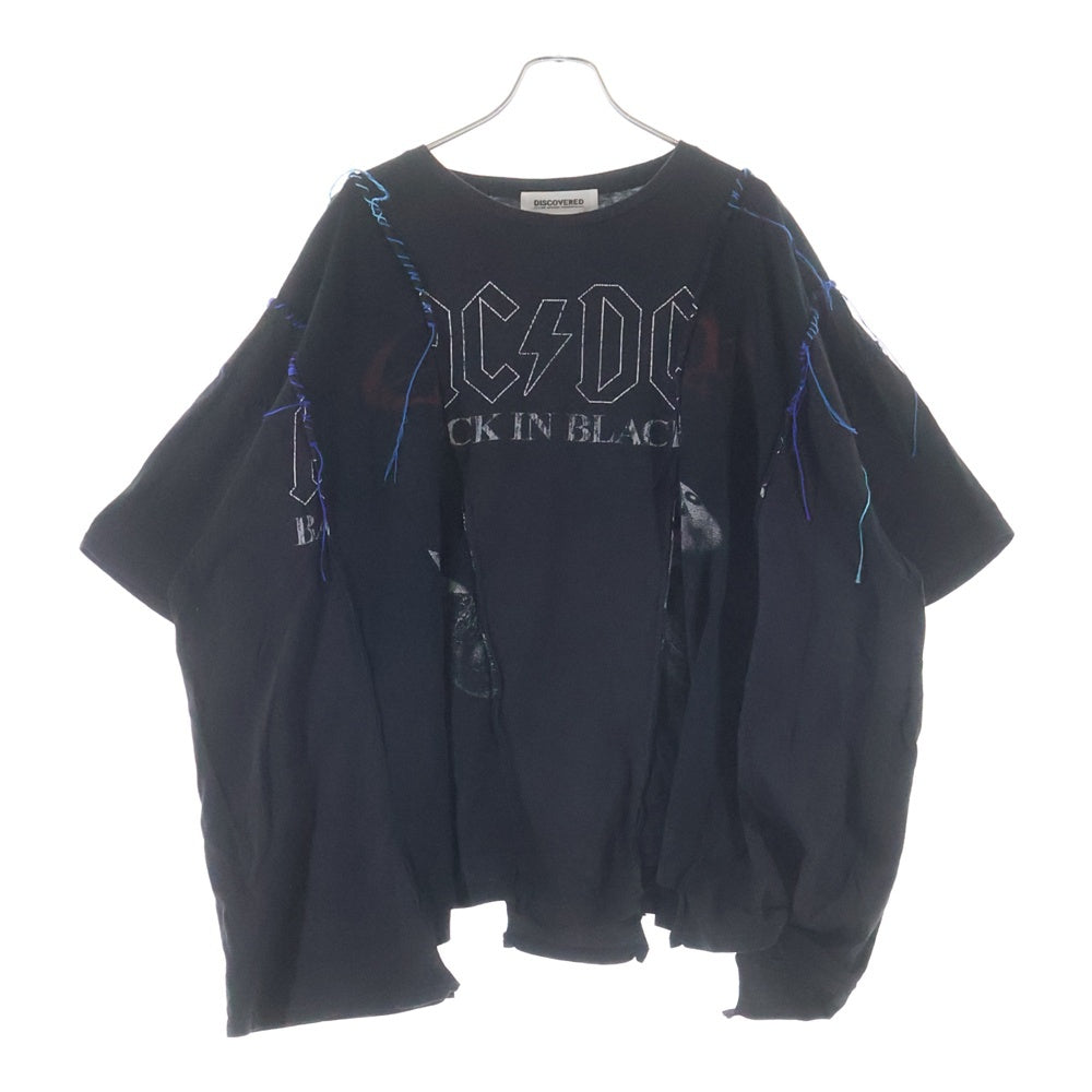 DISCOVERED(ディスカバード) リメイク 半袖Tシャツ コットン DC NS-T ブラック