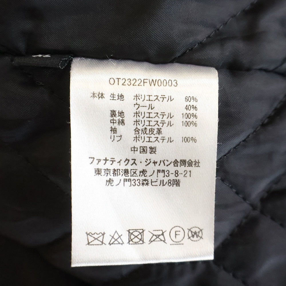 Majestic マジェスティック ×F-LAGSTUF-F STADIUM JACKET フラグスタフ スタジャン OT2322FW0003 ブラック Majestic(マジェスティック) ×F-LAGSTUF-F STADIUM JACKET フラ
