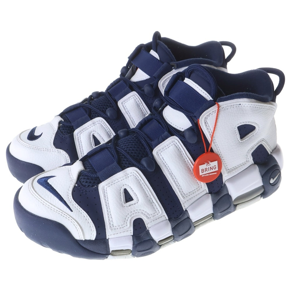 NIKE(ナイキ) AIR MORE UPTEMPO OLYMPIC FQ8182-100 エアモアアップテンポ オリンピック ハイカットスニーカー US9.5/27.5cm ネイビー