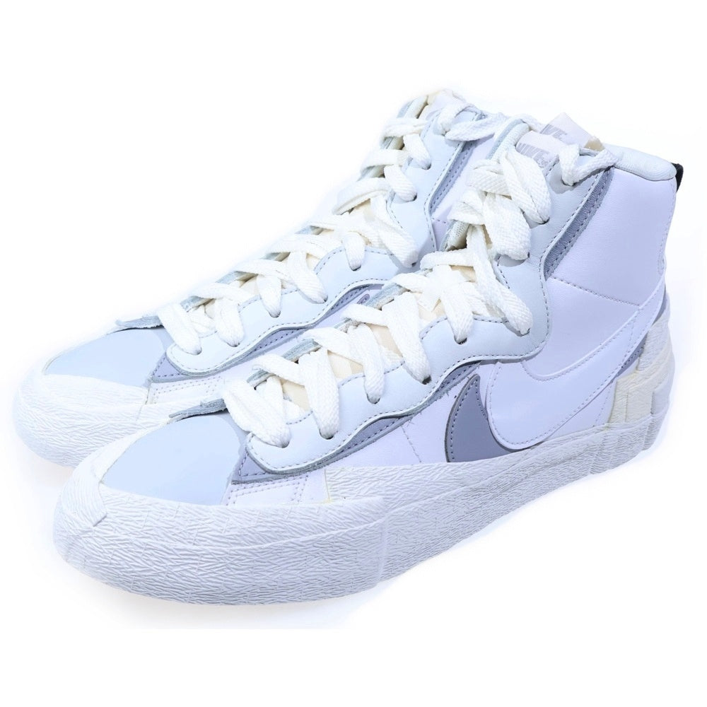 NIKE(ナイキ) ×SACAI BLAZER MID BV0072-100 サカイ ブレーザー ミッドカットスニーカー US10.5/28.5cm ホワイト