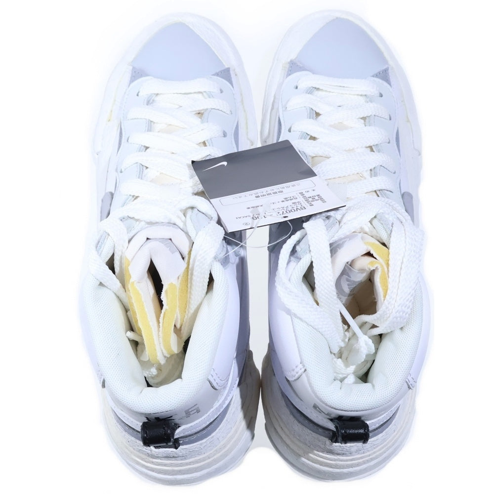 NIKE(ナイキ) ×SACAI BLAZER MID BV0072-100 サカイ ブレーザー ミッドカットスニーカー US10.5/28.5cm ホワイト