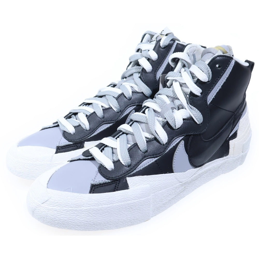 NIKE(ナイキ) ×SACAI BLAZER MID BV0072-002 サカイ ブレザー ミッドカットスニーカー US10.5/28.5cm ブラック/ホワイト