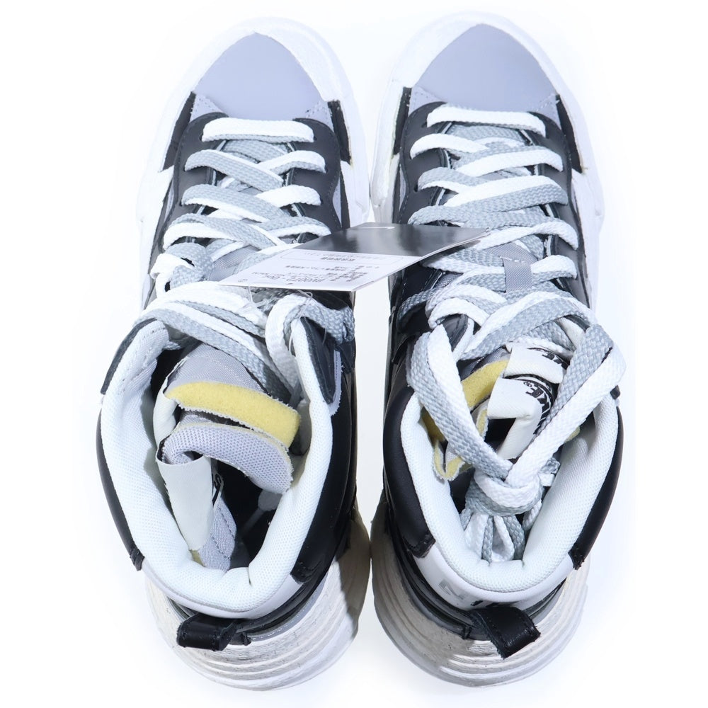 NIKE(ナイキ) ×SACAI BLAZER MID BV0072-002 サカイ ブレザー ミッドカットスニーカー US10.5/28.5cm ブラック/ホワイト