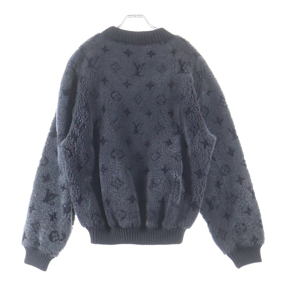 LOUIS VUITTON(ルイヴィトン) モノグラム シャーリングボアクルーネックスウェットトレーナー HHL77WRDA グレー
