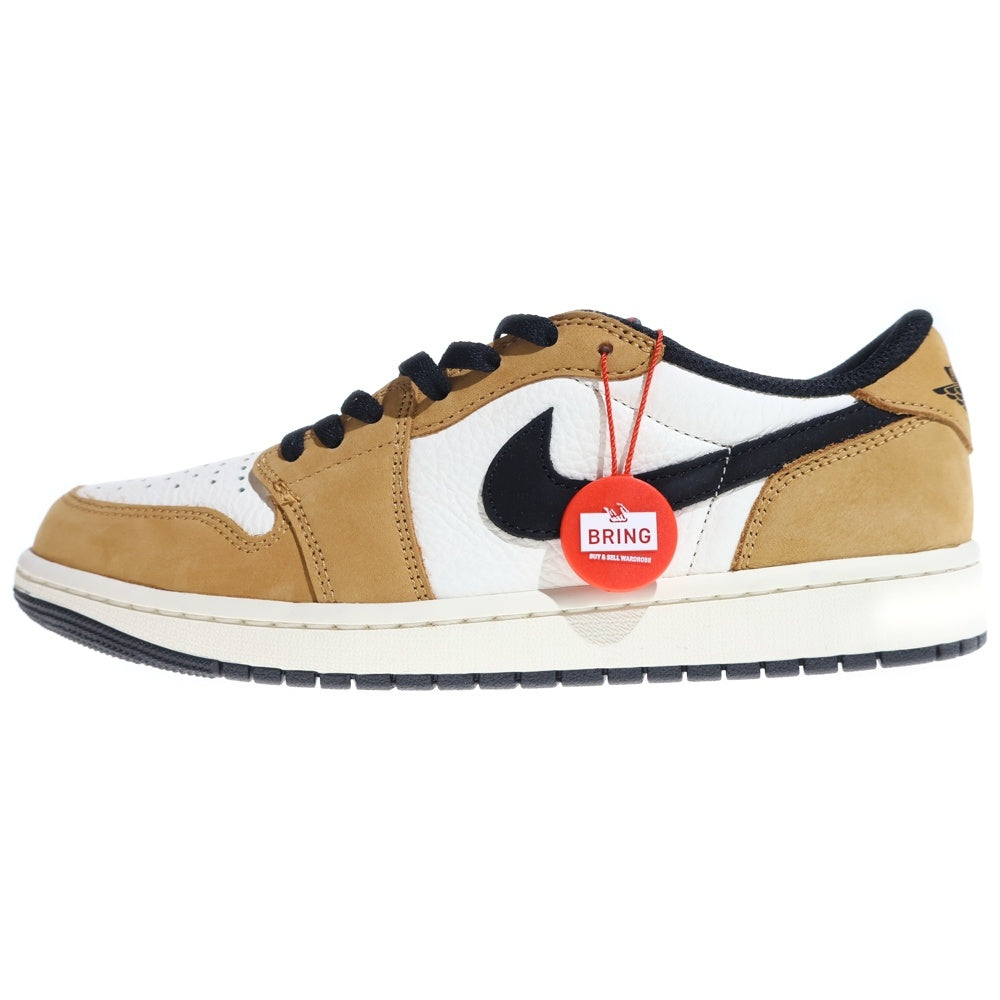 NIKE(ナイキ) AIR JORDAN 1 LOW OG ROOKIE OF THE YEAR SAIL AND GOLDEN HARVEST CZ0790-107 エア ジョーダン 1 ローカットスニーカー US9/27.0cm